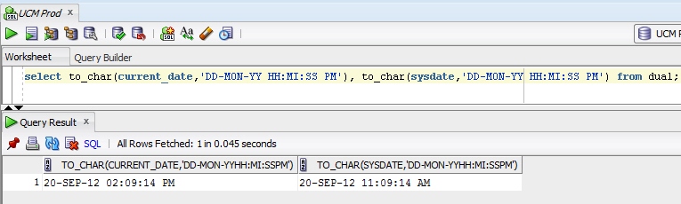 Current Date と Sysdate の違いについて Oracle データベース アクセス ブログ