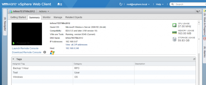 vSphere Web Client