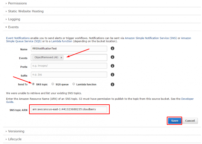 amazon-s3-bucket-events-configuration