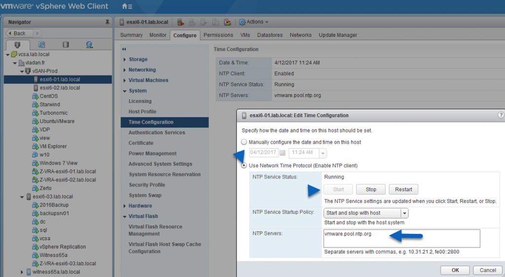 VSphere Web Client ESXi 