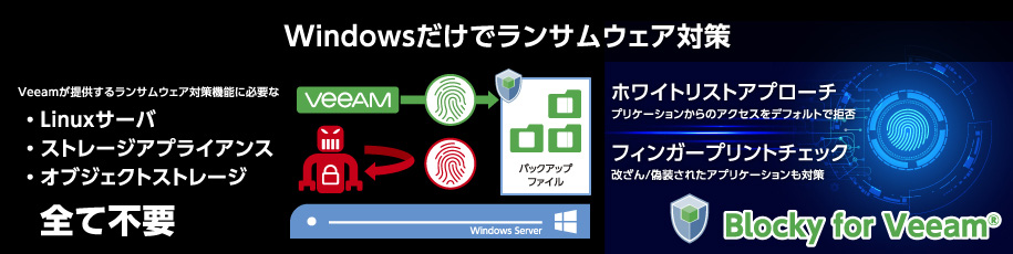 バックアップデータのランサムウェア対策